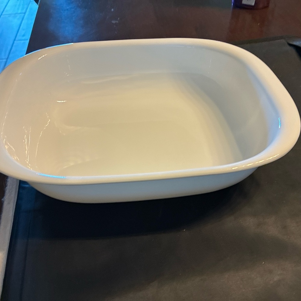 Corelle white baking dish